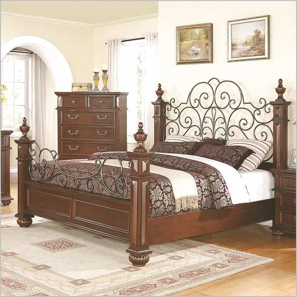 Wood And Wrought Iron Bed Frames | Bedroom Ideas | Bed, Wrought iron
