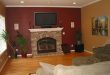 Red Accent Wall Living Room | Simple Home Decoration | Accent .