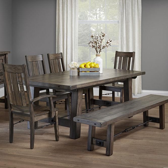 Ouray Amish Dining Table in Lancaster County PA | Self Storing or .