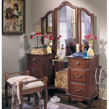 Antique Treasures Bedroom Vanity Set | www.hayneedle.com | Bedroom .