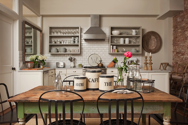 Farmhouse Dining Table - Cottage - kitchen - Jenny Wolf Interio