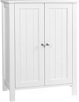Amazon.com: VASAGLE Bathroom Floor Storage Cabinet with Double .