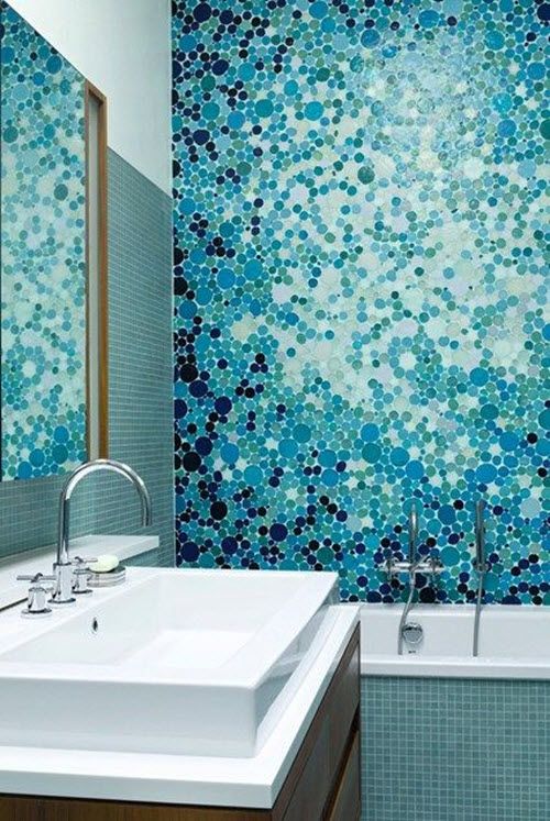 40 blue mosaic bathroom tiles ideas and pictures | Mosaic bathroom .