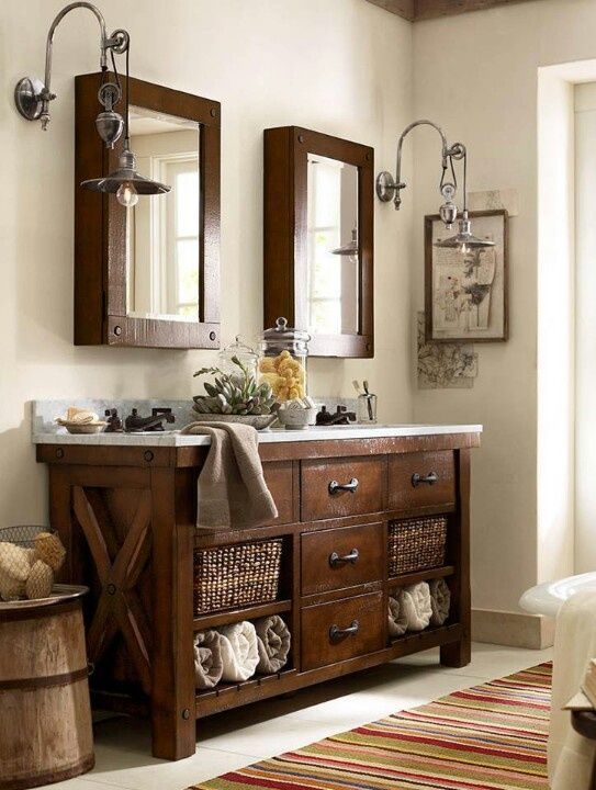Benchwright 72" Double Sink Vanity | Bathroom vanity decor .