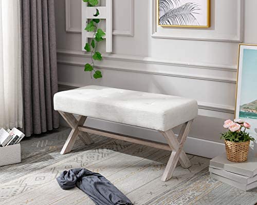 Amazon.com: chairus Fabric Upholstered Entryway Bench Seat, 36 .