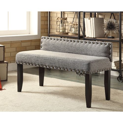 Bedroom Bench with Back