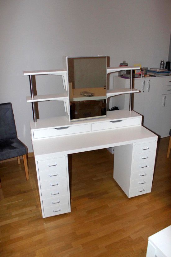 An affordable IKEA dressing table (makeup vanity) - IKEA Hackers .