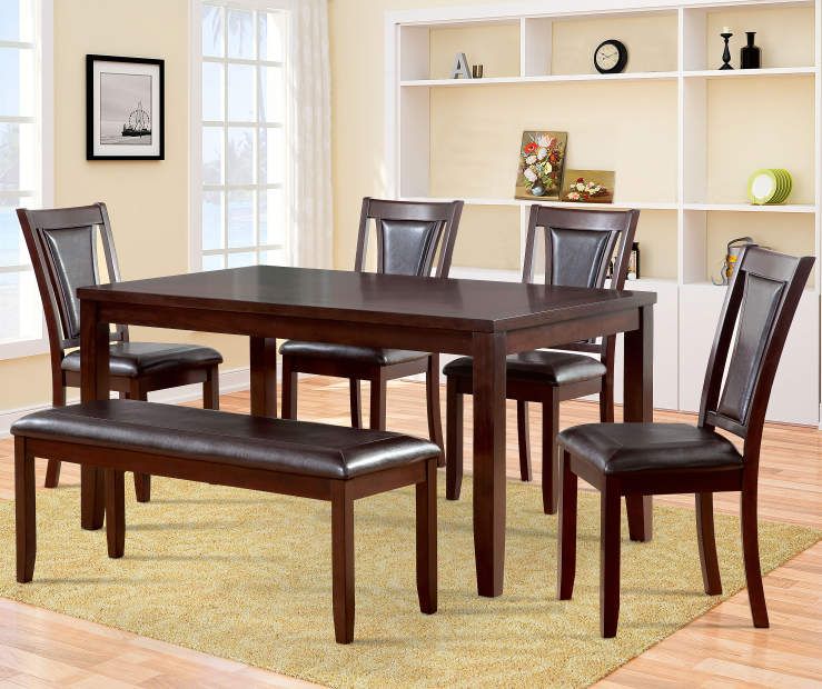 Harlow 6-Piece Padded Dining Set with Bench at Big Lots. | Dining .