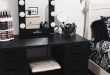 Black is not that bad after all! | Stylish bedroom, Makeup room .