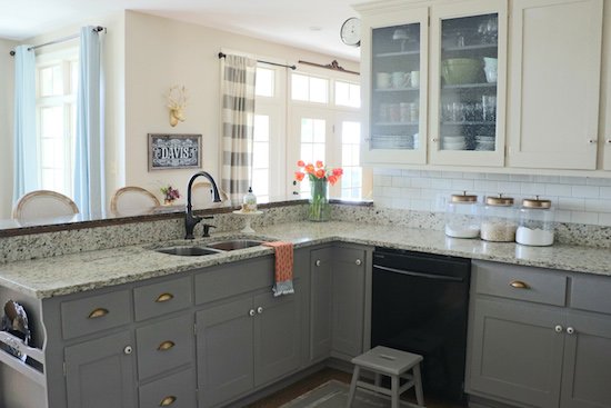 Why I Repainted my Chalk Painted Cabinets - Sincerely, Sara D .