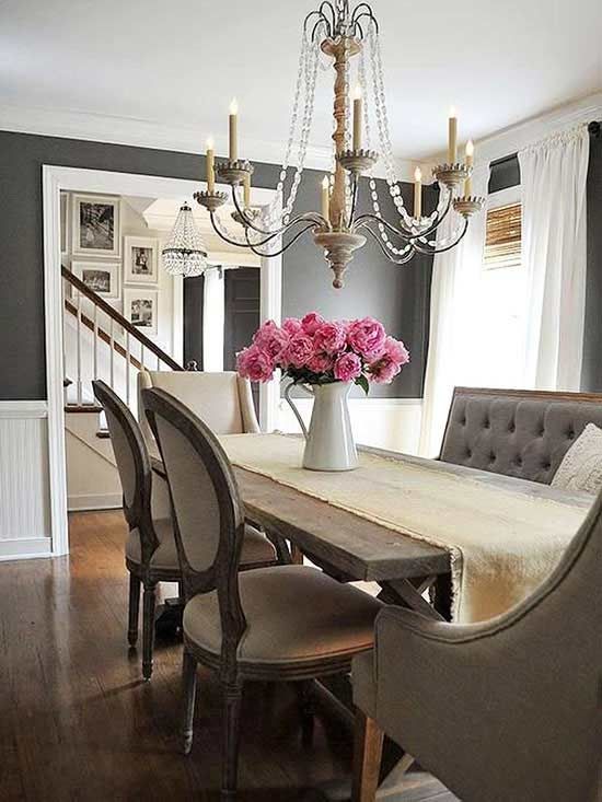 5 Dark (But Not Daunting) Paint Colors | Grey dining room, Dining .