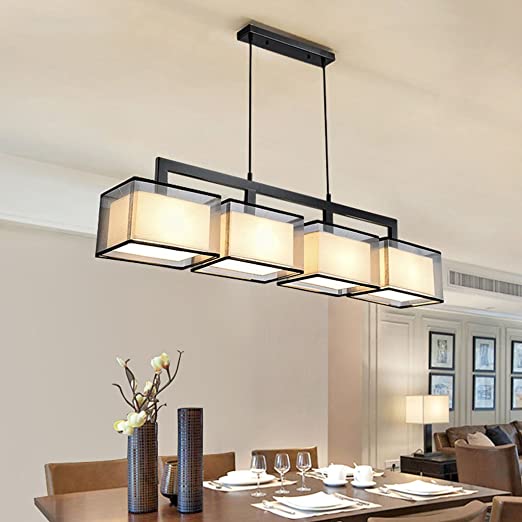 Amazon.com: Chandeliers Iron Art Modern Simple Living Room Dining .
