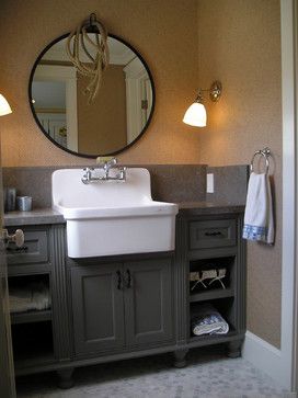 Farmhouse Sinks in the Bathroom - QB Blog | Custom bathroom vanity .