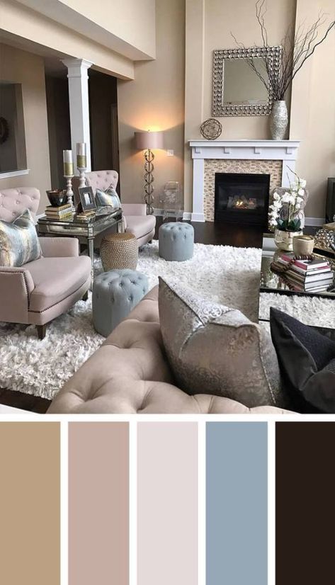 Gorgeous living room color schemes gray walls .
