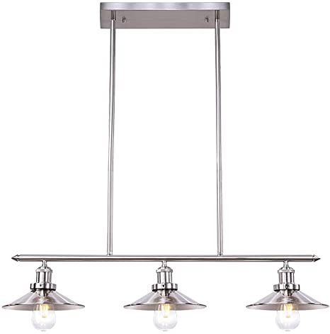 Amazon.com: Wellmet 3 Lights Modern Pendant Lighting for Kitchen .