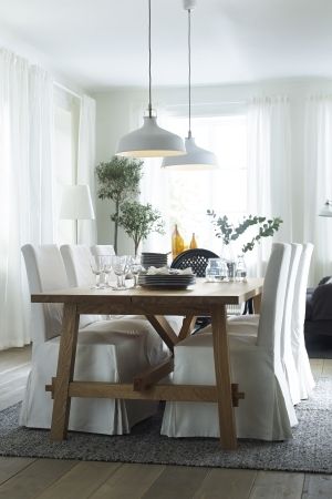 MÖCKELBY Table, oak - IKEA | Ikea dining, Dining room inspiration .