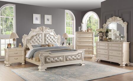 Cosmos Furniture Victoria Collection VICTORIA KING BED SET 6-Piece .