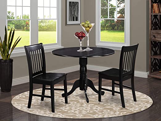 Amazon.com - 3 Pc small Kitchen Table and Chairs set-Kitchen Table .