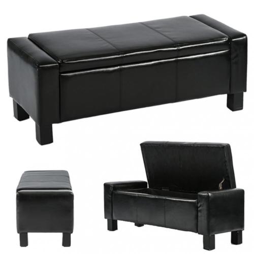 Ottoman Storage Ottoman Bench Bedroom Bench with Faux Leather .