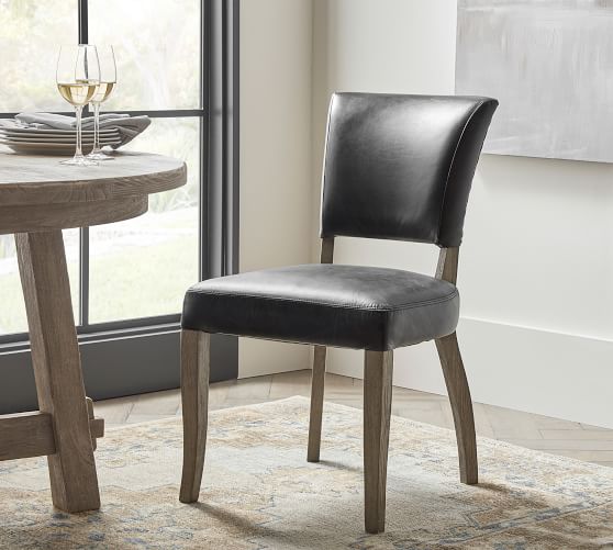 Berlin Leather Dining Chairs | Pottery Ba