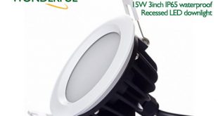 15W 3inch IP65 waterproof Recessed LED downlight la