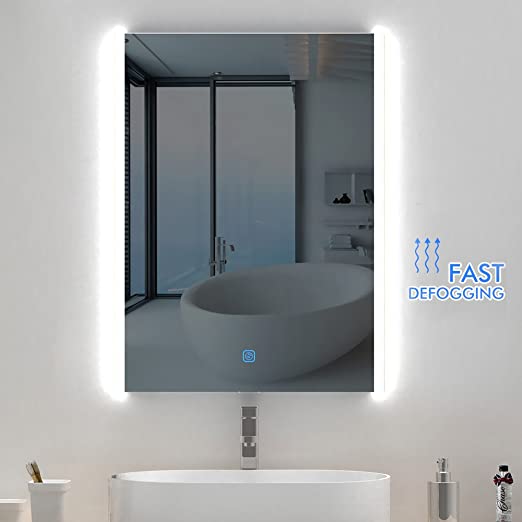 Amazon.com: HEYNEMO 32"x24" LED Lighted Bathroom Vanity Mirror .