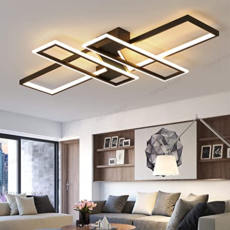 LED Living-Room Lamps Modern Dimmable Metal Ceiling Light Ceiling .