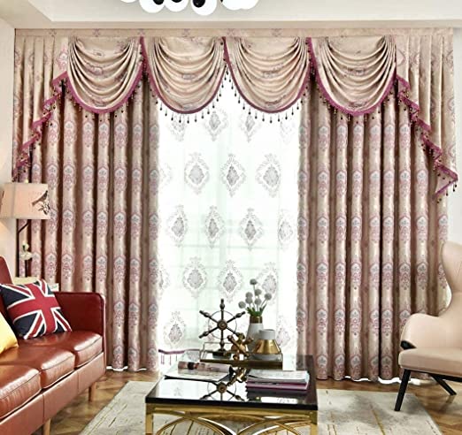 Amazon.com: Queen's House Luxury Curtains for Living Room Pattern .