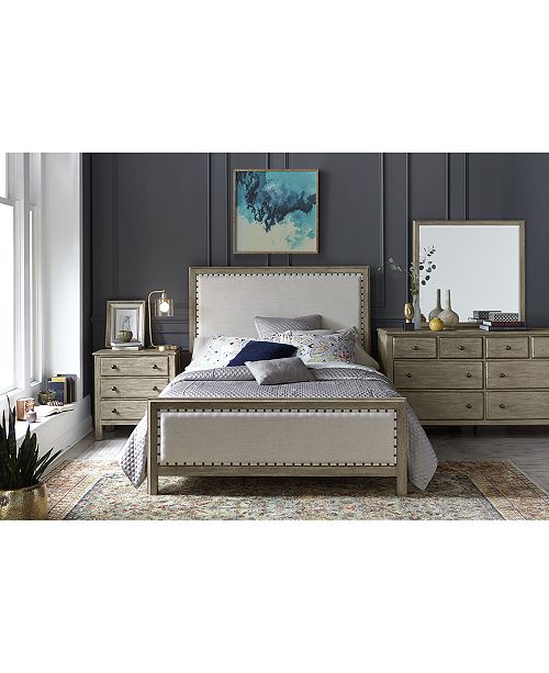 Furniture Parker Upholstered King Bed, Created for Macy's .