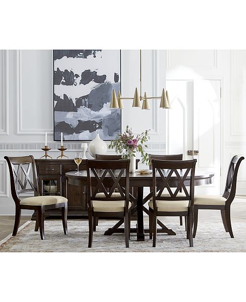 Furniture Baker Street Round Expandable Dining Furniture .