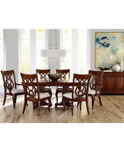 Furniture Closeout! Bordeaux Double Pedestal Dining Room Furniture .