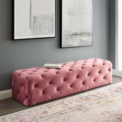 Pink - Mid-Century Modern - Bench - Bedroom Benches - Bedroom .