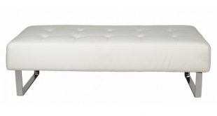 Lush White Modern Bedroom Bench | Contemporary Bedroom Ben