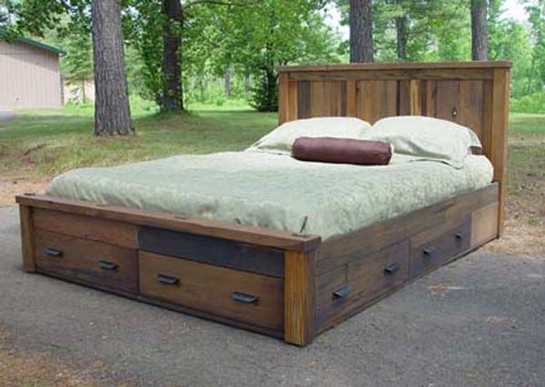 rustic platform bed with storage | The Summit Storage Bed is a .