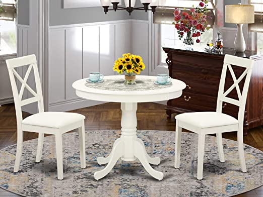 Amazon.com - East-West Furniture Modern Dining Table Set- 2 .