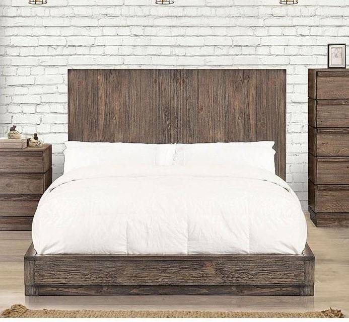 Rustic Wood CAL King Bedroom Set 5Pcs Brown Amarante by Furniture .