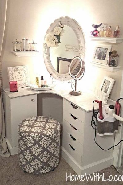 15 Super Cool Vanity Ideas For Small Bedrooms | Small room design .