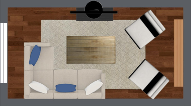 4 Furniture Layout Floor Plans for a Small Apartment Living Room .