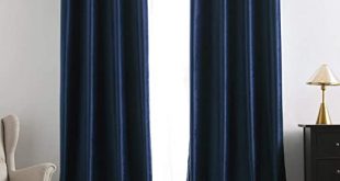 Amazon.com: MIULEE 2 Panels Blackout Velvet Curtains Solid Soft .