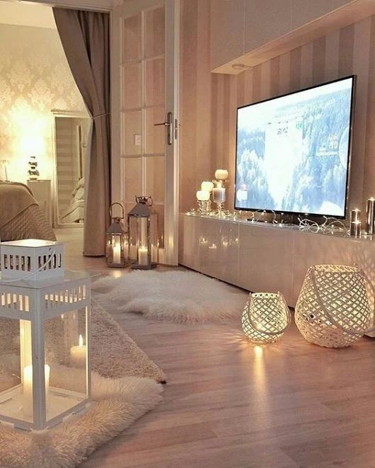 25 Cozy String Lights Ideas For Living Rooms - DigsDi
