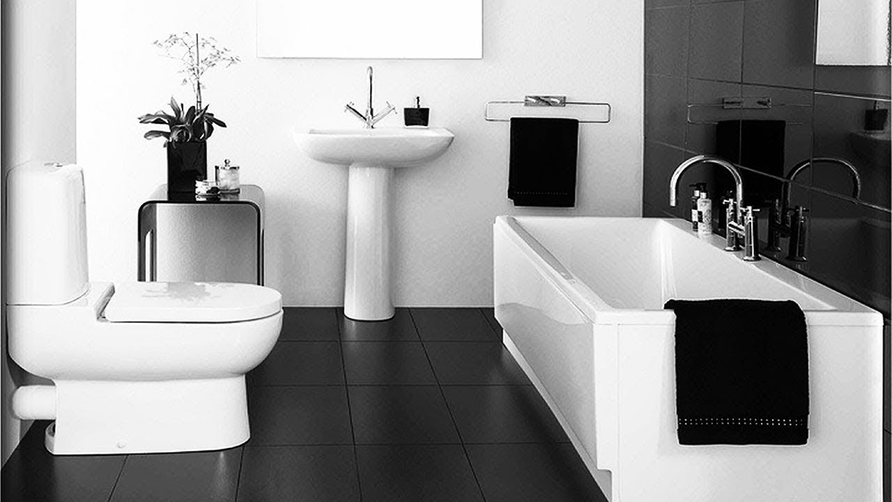 Black And White Bathroom Tile