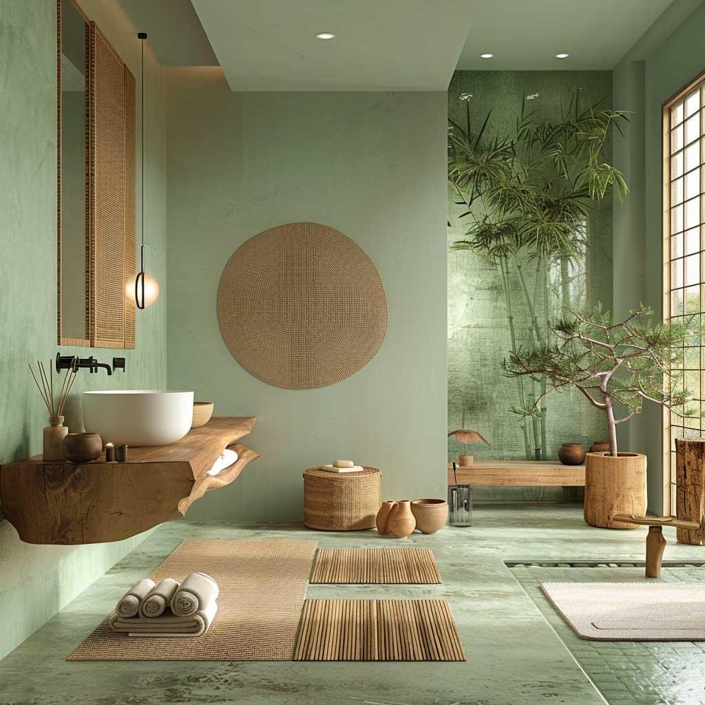 Zen bathroom: Foster tranquility with simple designs and ​soft colors