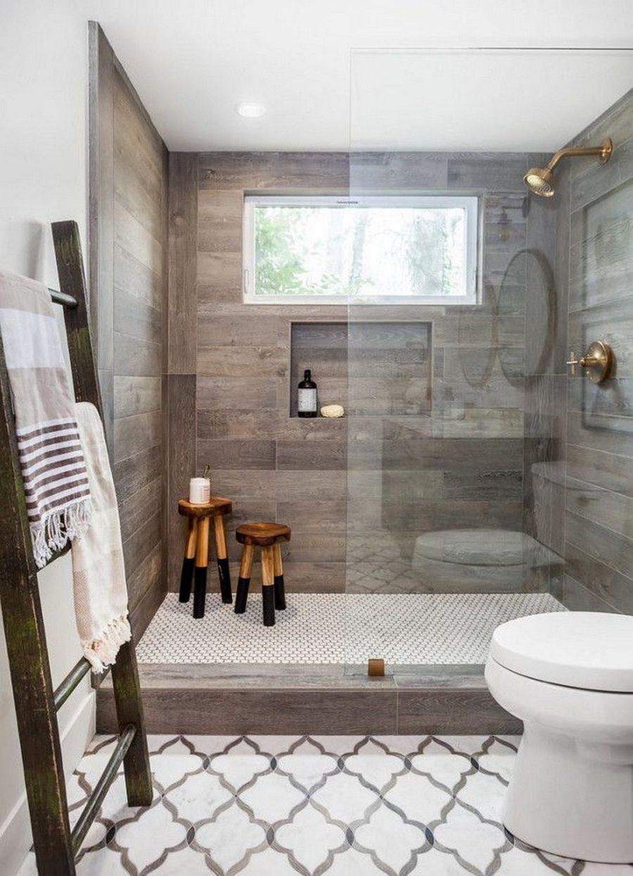 Eye-catching wooden⁢ bathroom tile designs add visual⁤ interest