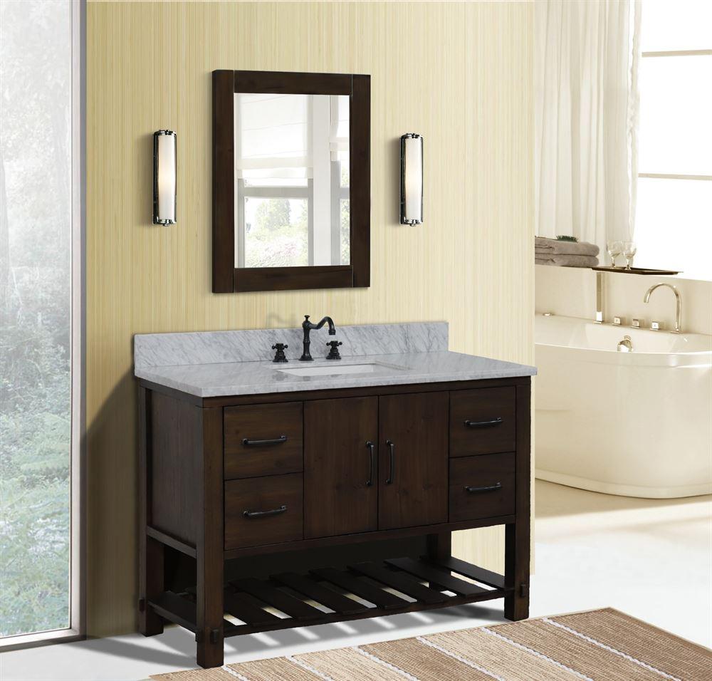 Rustic wooden bathroom sinks merge practicality with artistry